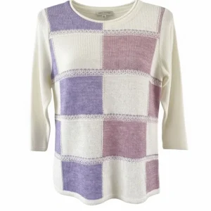 Zomertruitje Met Vlak Dessin Lila Roze