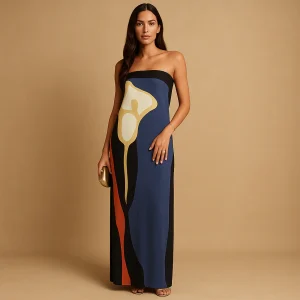 Bedrukte zomerjurk met flatterende pasvorm voor dames | Natalie