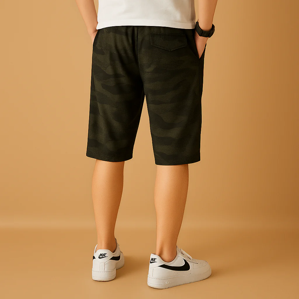 Joris | Camouflage cargo shorts met zakken voor heren - Afbeelding 4