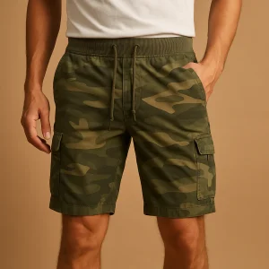 Camouflage shorts van katoen voor heren | Giel