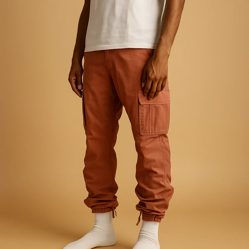 Regular fit cargo broek voor heren met zakken | Milan - Afbeelding 7