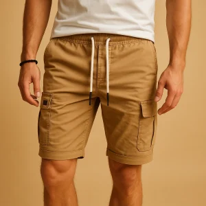 Cargo shorts met elastische taille voor heren | Jelle