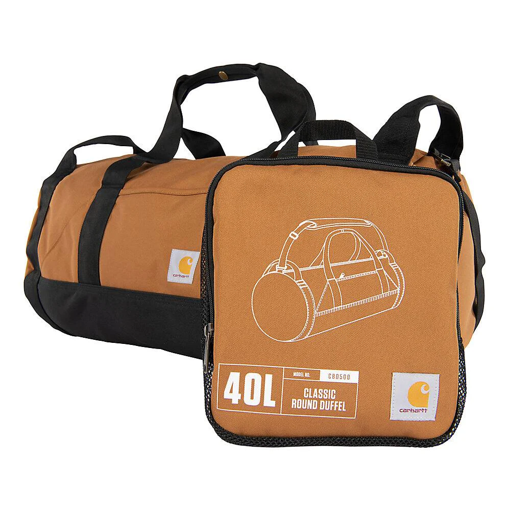 Carhartt 40 Liter classic round Duffle bag packable - Afbeelding 4