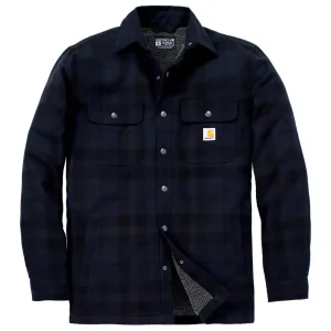 Carhartt relaxed fit Flannel sherpa lined shirt jac