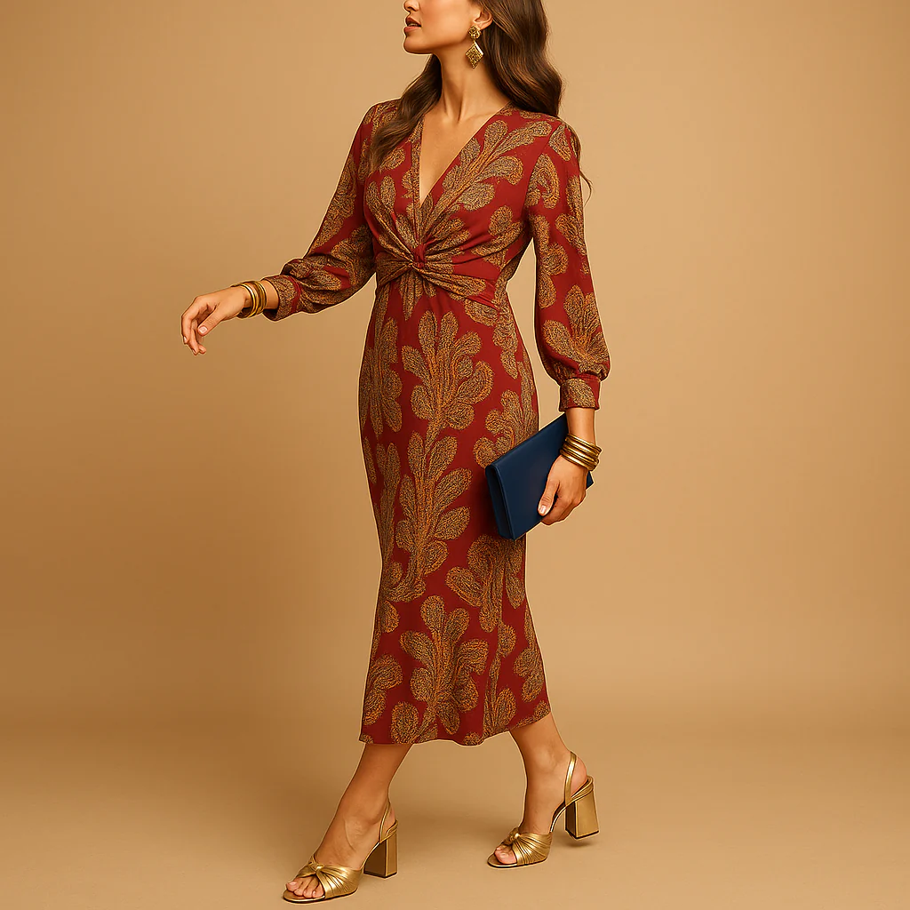 Luxe duurzame damesjurk voor alle seizoenen | Femke - Afbeelding 5