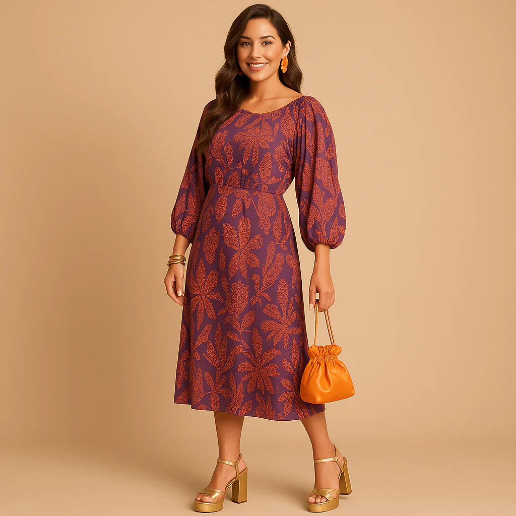 Luxe duurzame damesjurk voor alle seizoenen | Femke - Afbeelding 7