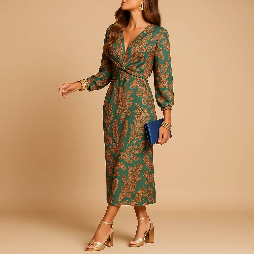 Luxe duurzame damesjurk voor alle seizoenen | Femke - Afbeelding 4