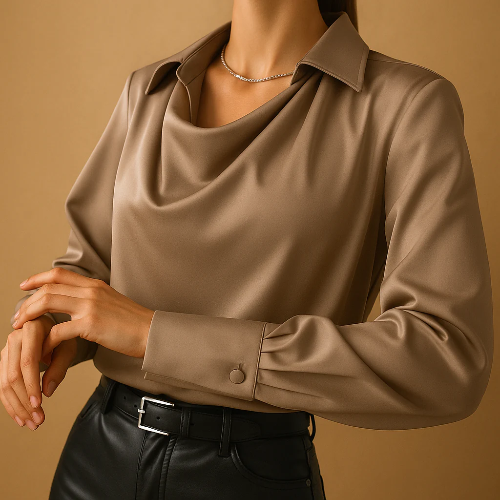 Mirthe | Elegante blouse met lange mouwen voor dames - Afbeelding 4