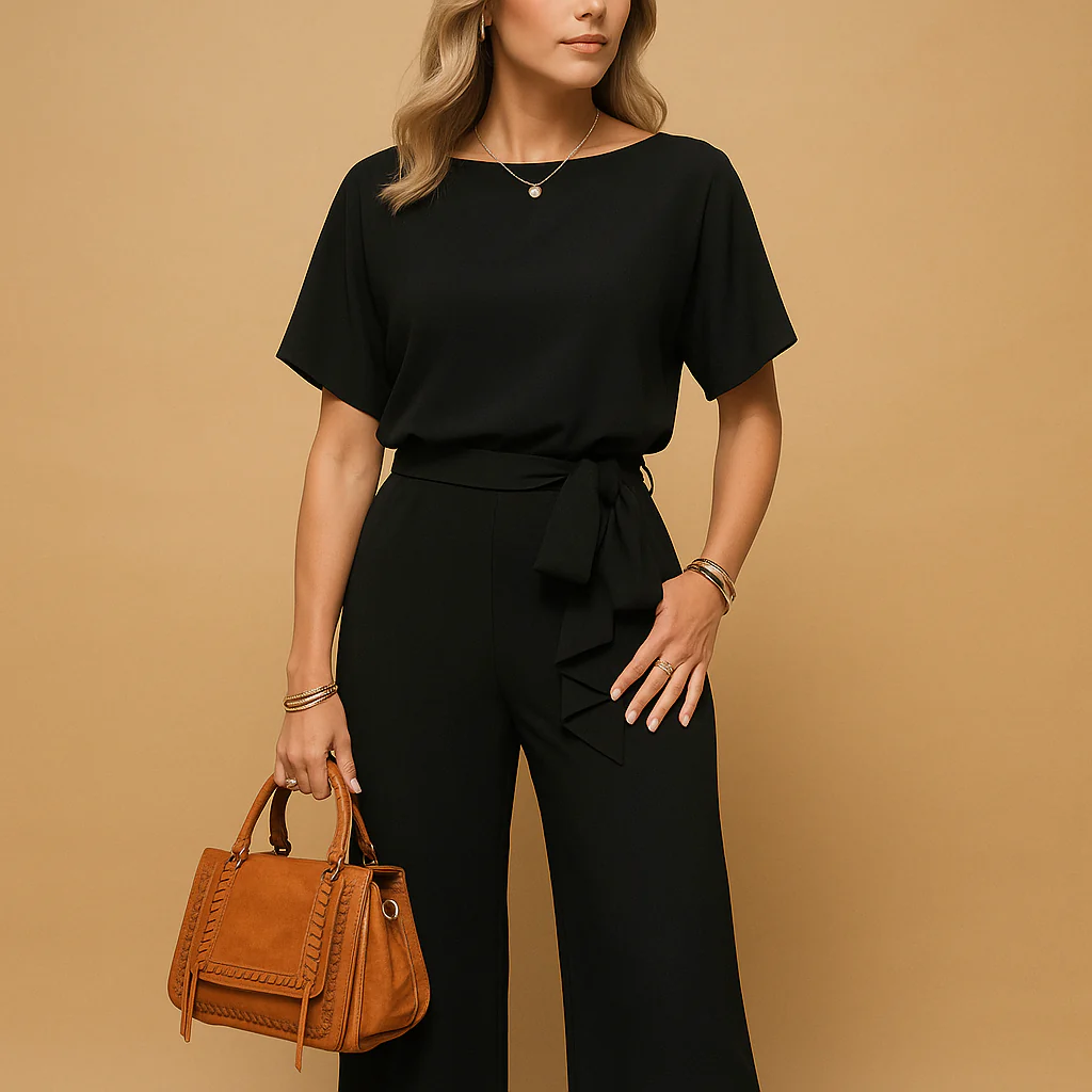 Nina | Elegante getailleerde jumpsuit met losvallende mouwen voor dames - Afbeelding 2