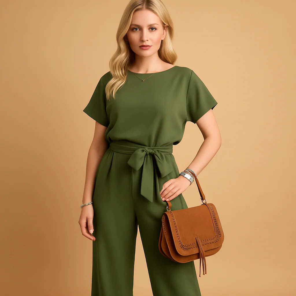 Nina | Elegante getailleerde jumpsuit met losvallende mouwen voor dames - Afbeelding 8