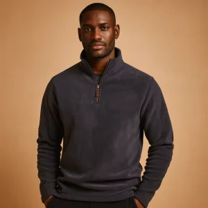Fleece pullover met halve rits voor heren | Maarten