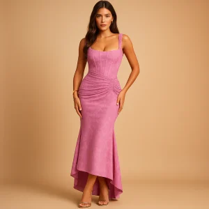 Gebloemde midi-jurk met luchtige pasvorm voor dames | Elina