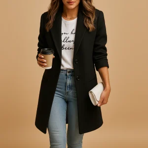 Elegante halflange mantel voor dames | Mirthe