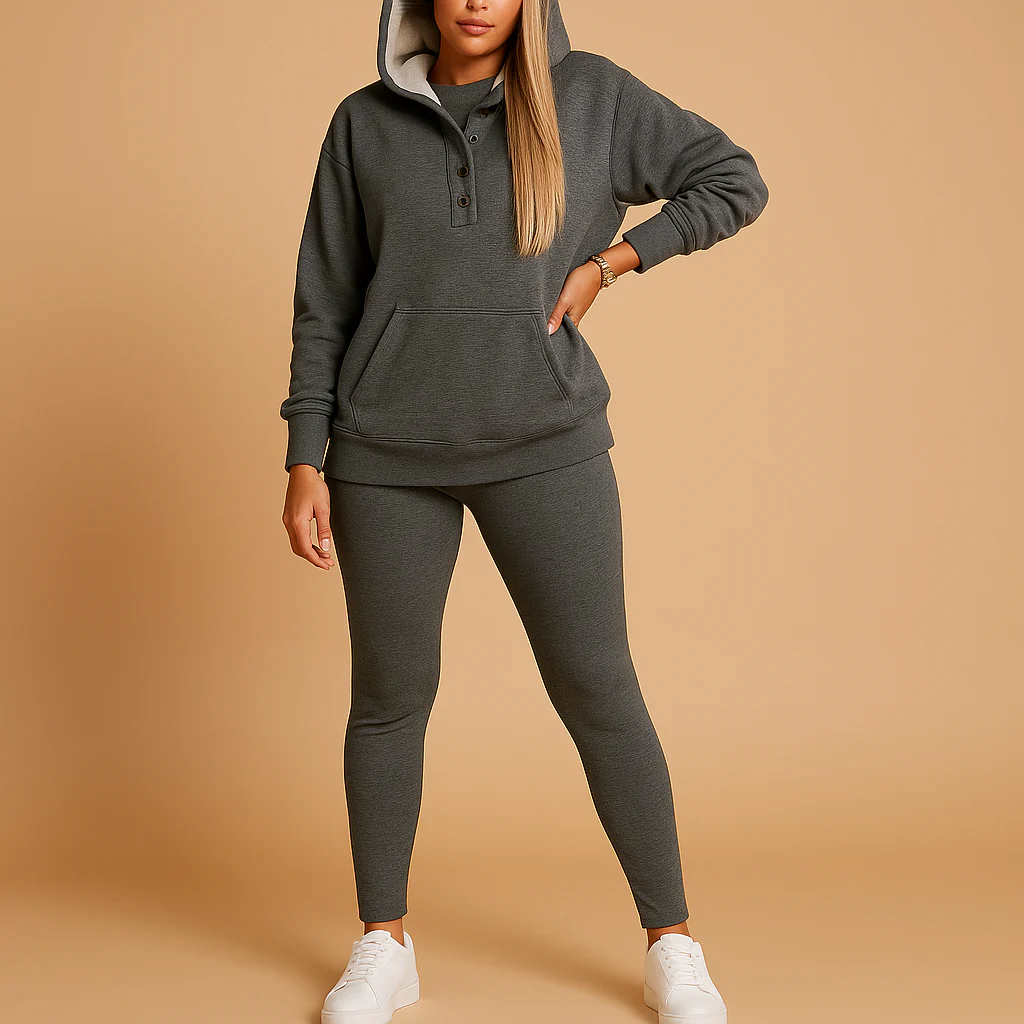 Hoodie en joggingset voor dames in zachte stof | Valerie - Afbeelding 5
