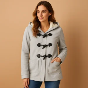 Lange winterjas met capuchon voor dames | Annemarie