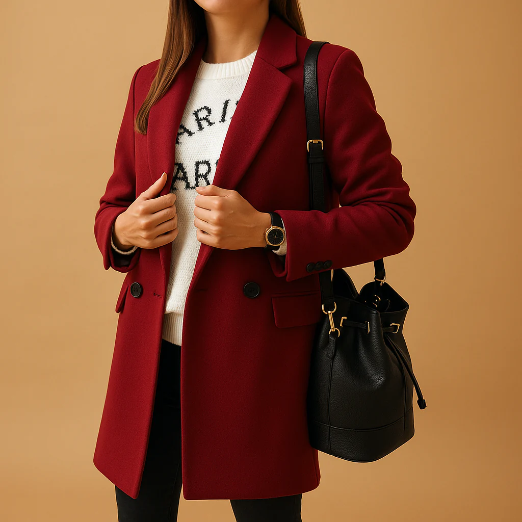 Lange winterjas voor dames | Marieke - Afbeelding 3