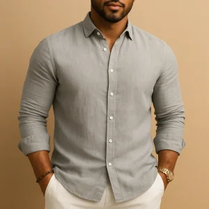 Overhemd met comfortabele pasvorm voor heren | Timo