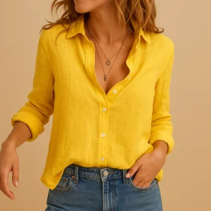 Luchtige casual blouse met losse pasvorm voor dames | Serena