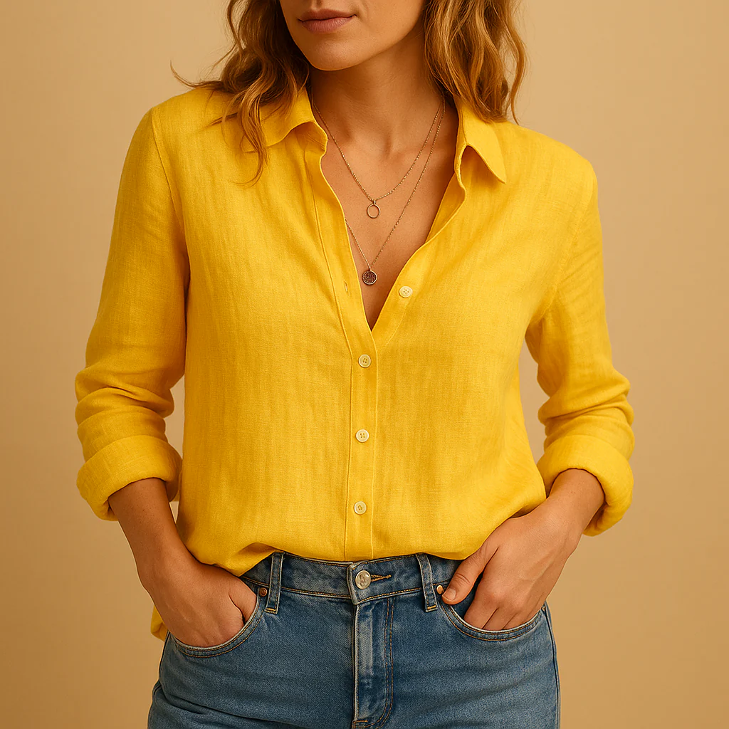 Luchtige casual blouse met relaxte pasvorm voor dames | Serena - Afbeelding 2