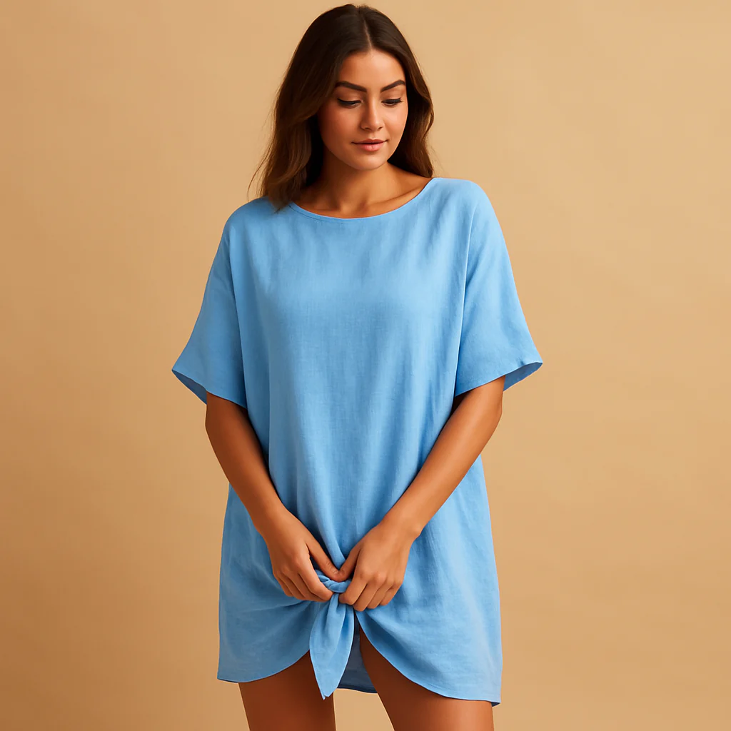 Luchtige midi-jurk tot op de knie voor dames | Maud - Afbeelding 5