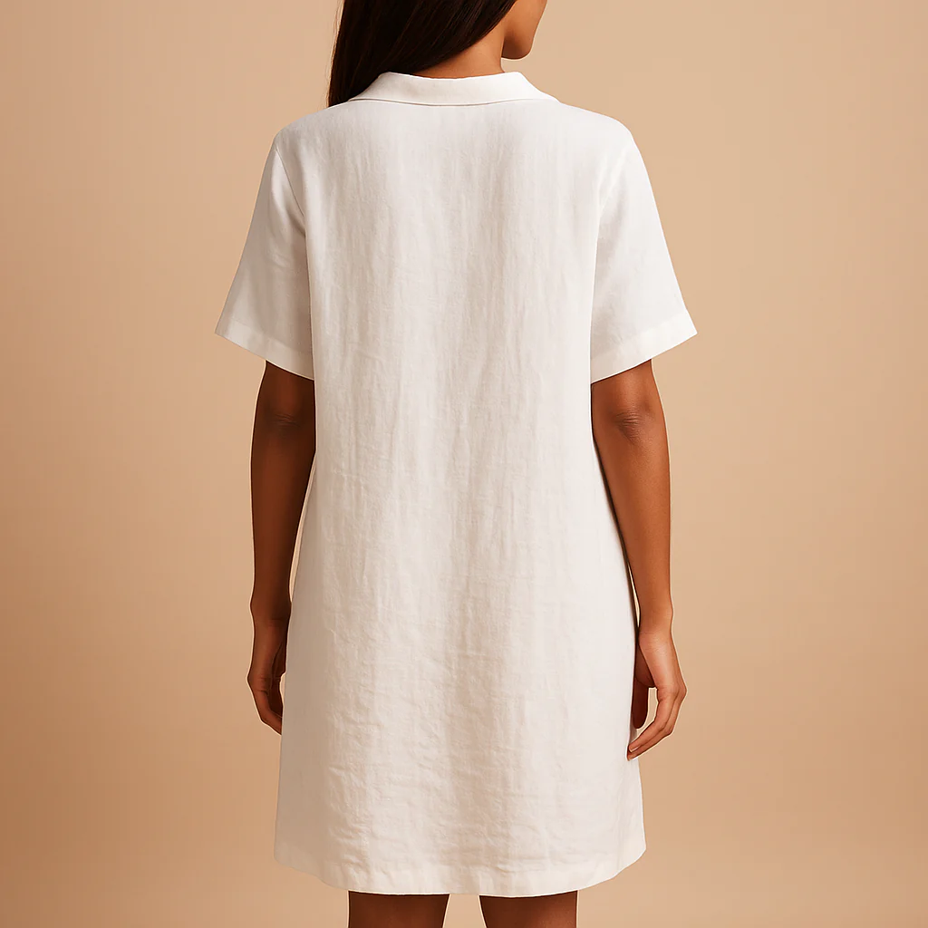 Luchtige midi-jurk tot op de knie voor dames | Maud - Afbeelding 3