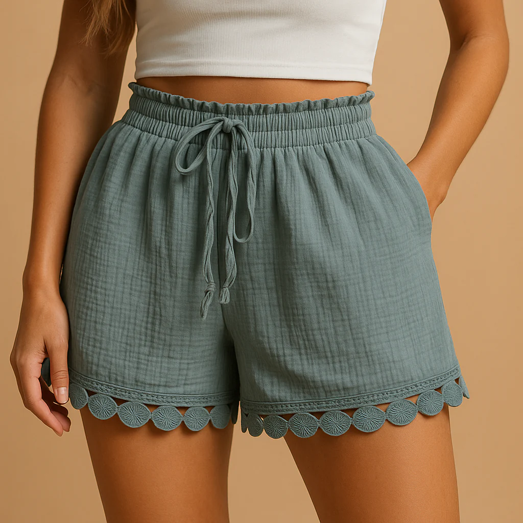 Luchtige strandshort voor dames met elegante pasvorm | Fenna