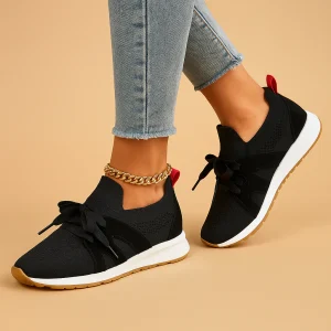 Luchtige veterschoenen van mesh voor dames | Elvira