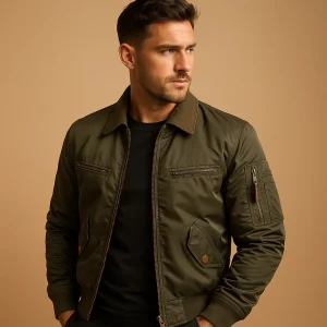 Modern bomberjack met waterafstotende afwerking voor heren | Tijn