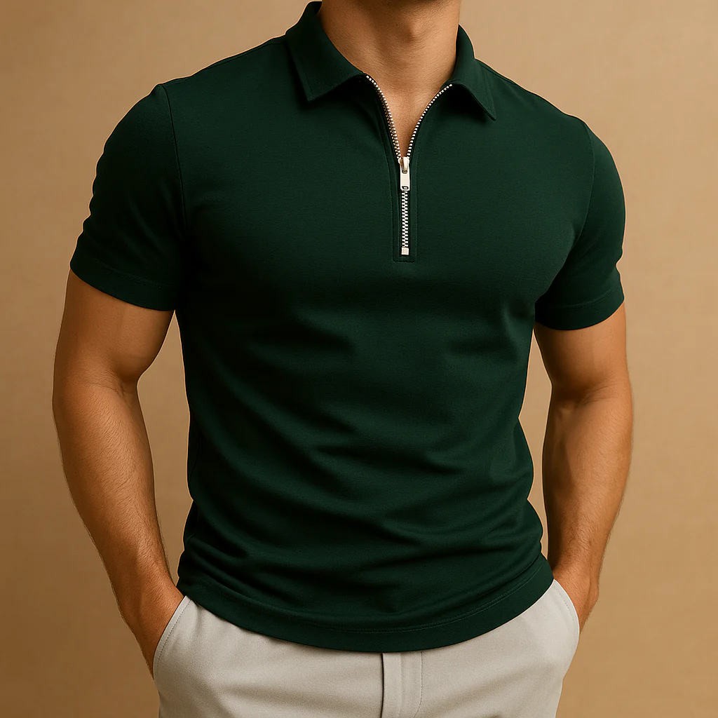 Moderne polo met ritssluiting voor heren | Hugo - Afbeelding 6