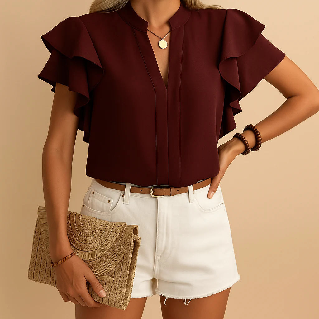 Mouwloze elegante blouse voor dames | Isla - Afbeelding 5