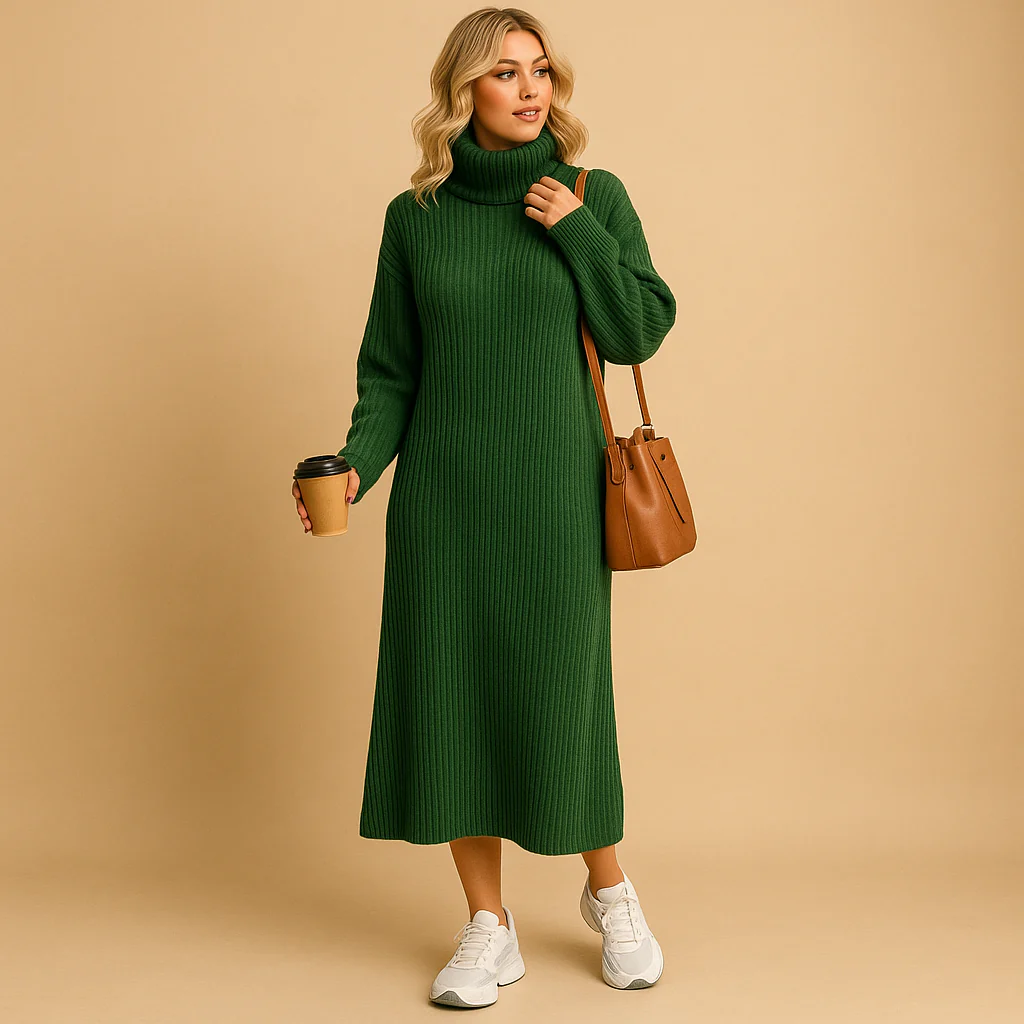 Oversized trui-jurk met lange mouwen voor dames | Mira - Afbeelding 3