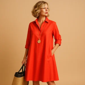 Polojurk met stretch en kraag voor dames | Ylva