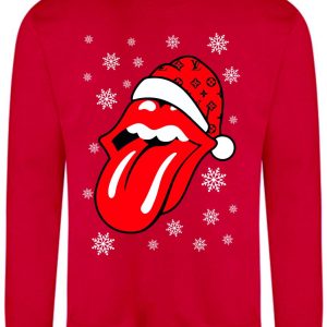 Rolling Stones Kersttrui Rood