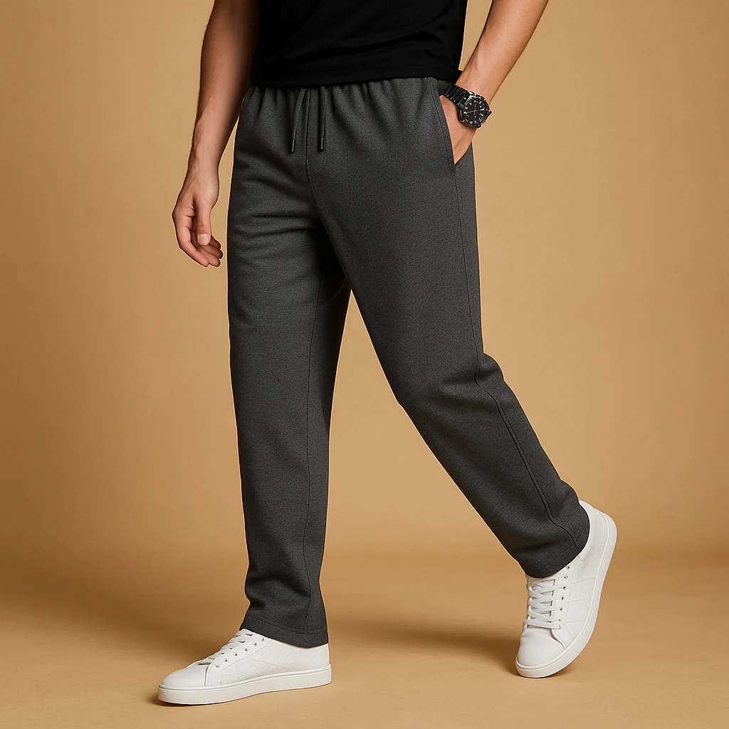 Jurre | Oversized joggingsbroek met wijde pijpen voor heren - Afbeelding 4