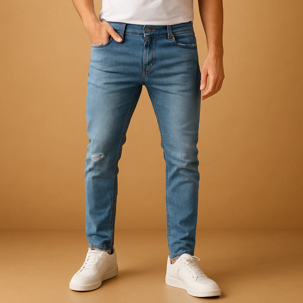 Gescheurde slim fit herenjeans voor een urban look | Milan - Afbeelding 2