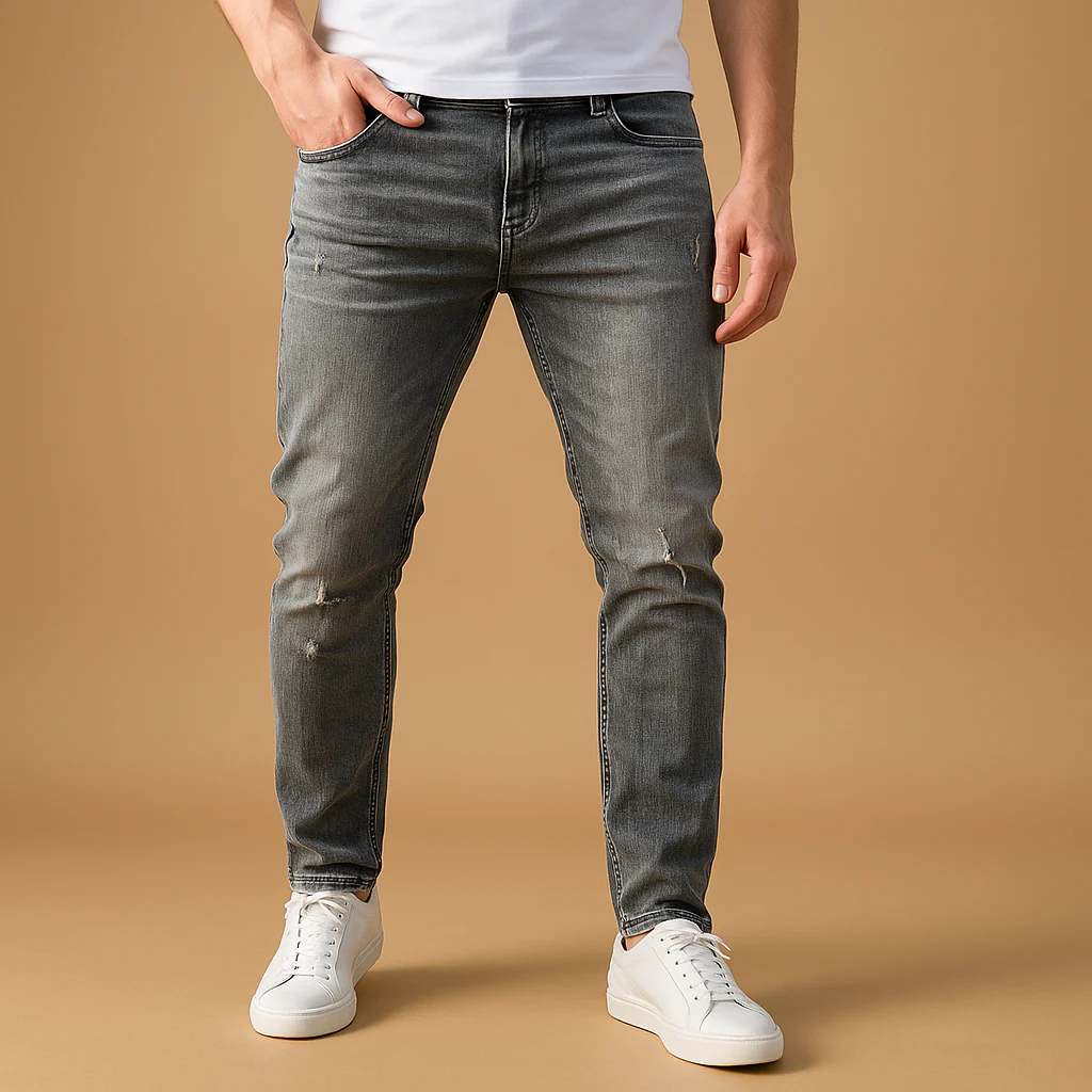 Gescheurde slim fit herenjeans voor een urban look | Milan - Afbeelding 4
