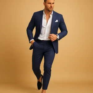 Slim fit herenpak met blazer en pantalon voor formele gelegenheden | Michael