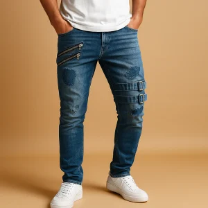 Slim fit stretch jeans voor heren | Daan