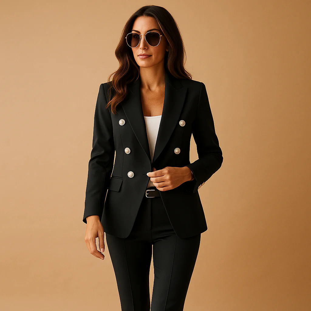 Stijlvol damespak met blazer en pantalon | Milou - Afbeelding 2