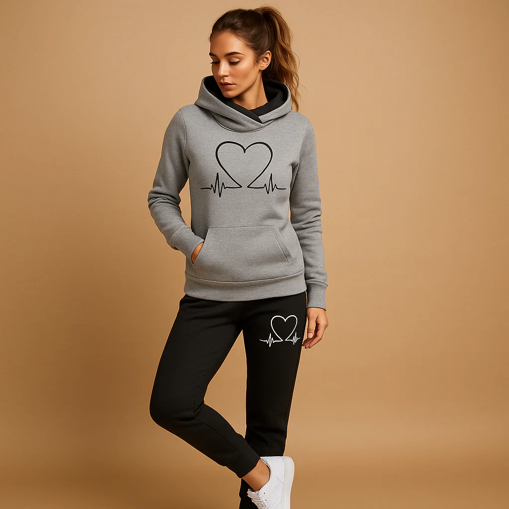 Stijlvolle jogging set met jack voor dames | Lianne - Afbeelding 4