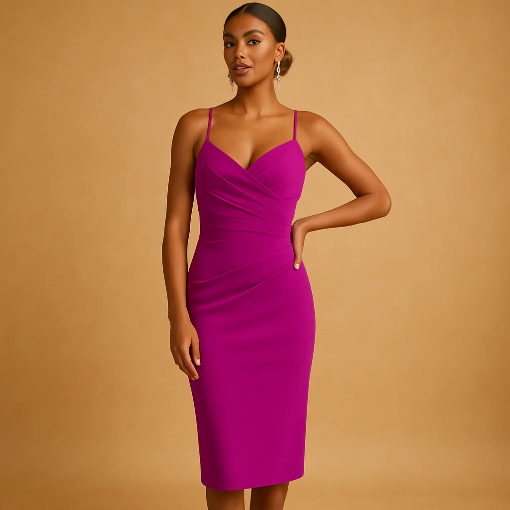 Milou | Strapless midi feestjurk voor dames - Afbeelding 5