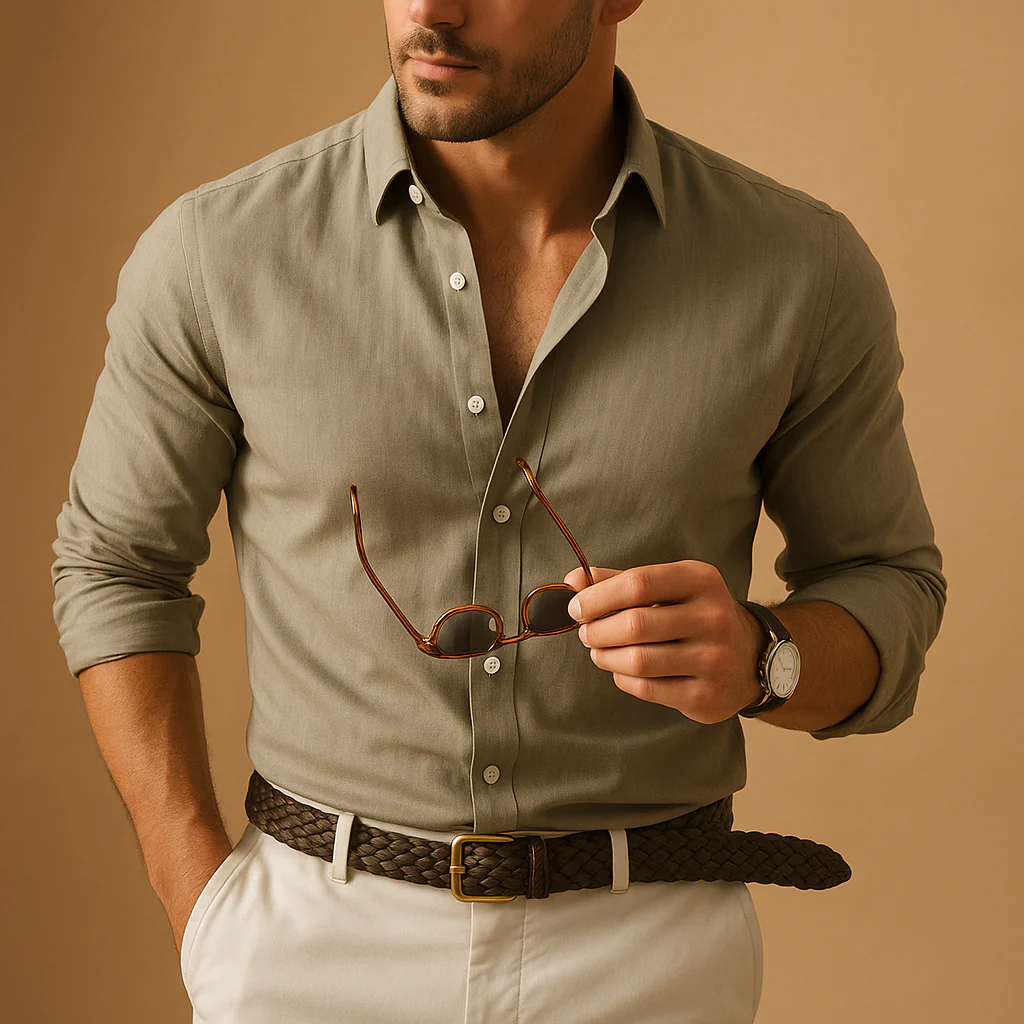 Strijkvrije herenoverhemd met klassieke kraag | Thijs - Afbeelding 3