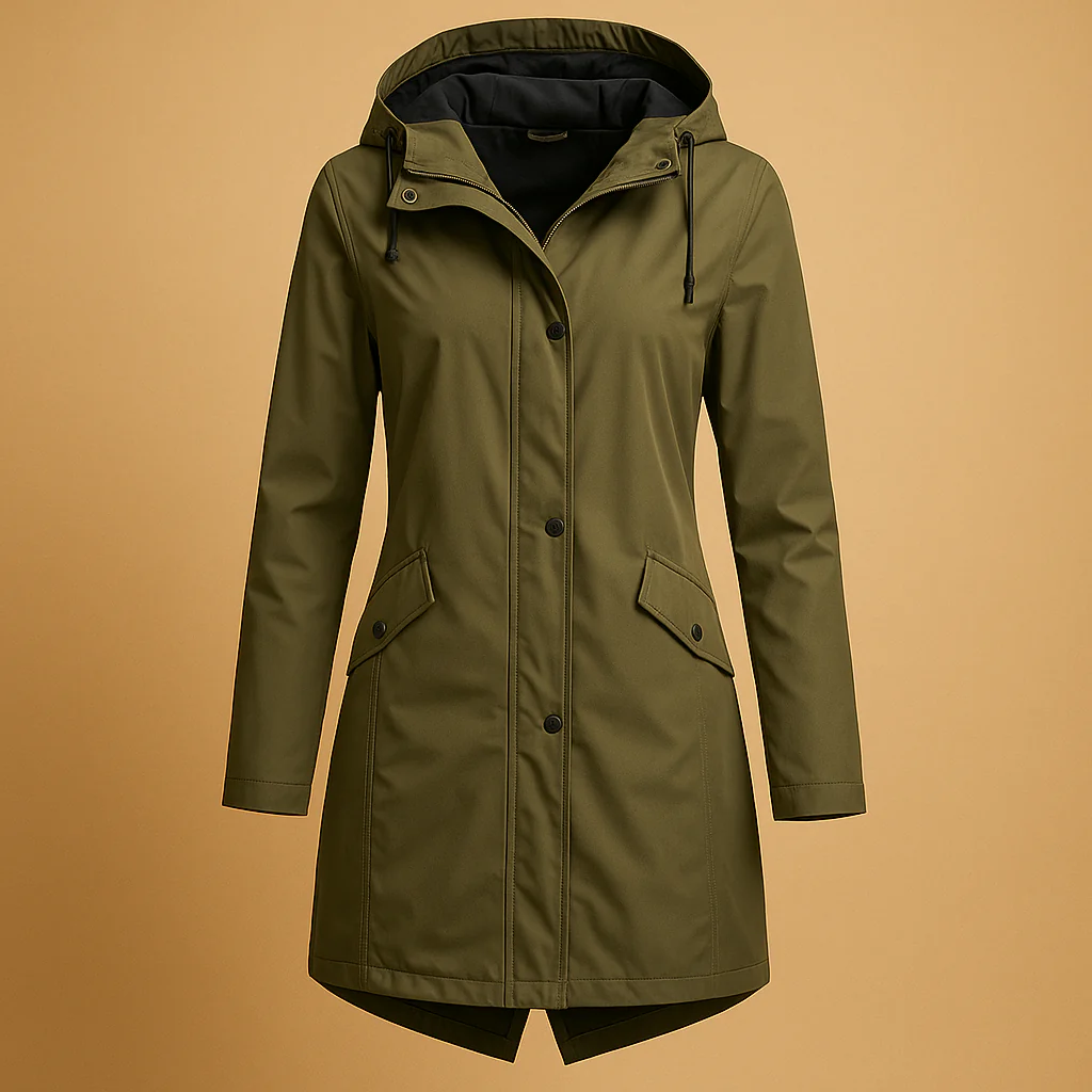 Transparante regenjas met capuchon voor dames | Evelien - Afbeelding 3