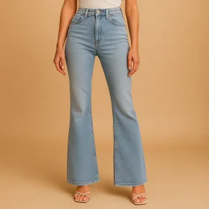 Flared high-waist jeans voor dames | Yasmine