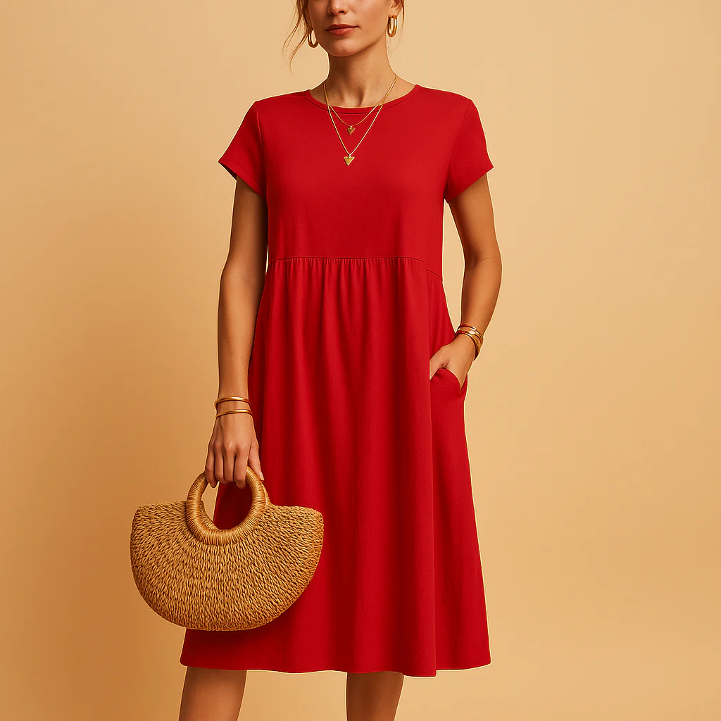 Luchtige zomerjurk met elegante pasvorm voor dames | Yara - Afbeelding 5