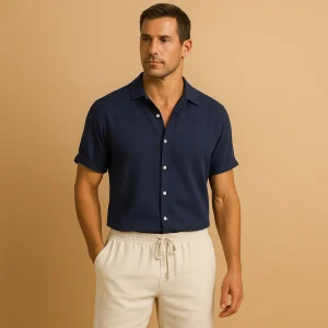 Tweedelige set zomeroutfit voor heren met tijdloos design | Kane