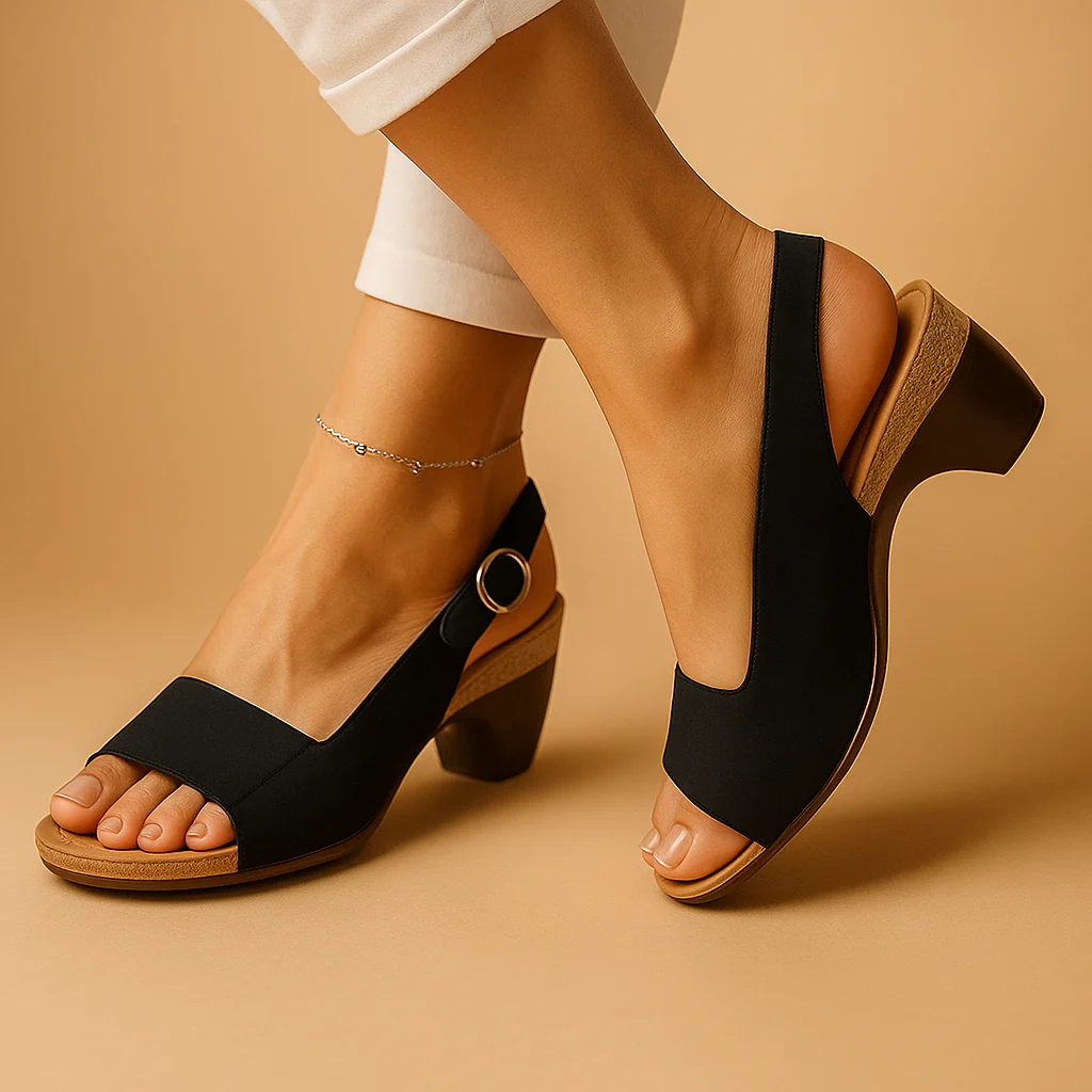 Zomerse sandalen met verstelbare bandjes en demping voor dames | Malou - Afbeelding 3